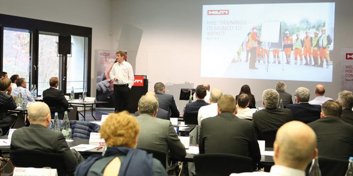 Impressions from our most recent HSE Manager Conference at Hilti Headquarters
