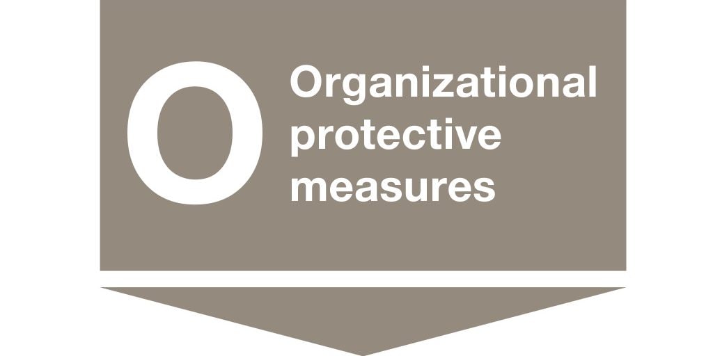Organizational protective measures as a third step in the workflow of the "Stop principle"